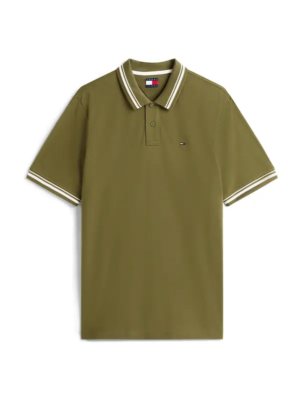 Tommy Jeans Tommy Jeans Majica  oliva / bela