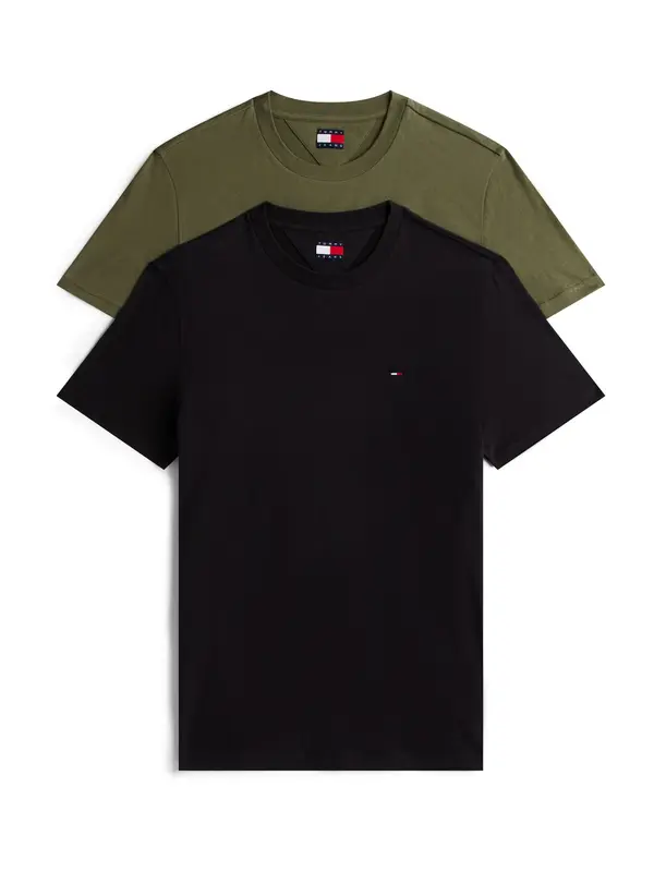 Tommy Jeans Tommy Jeans Majica  oliva / črna