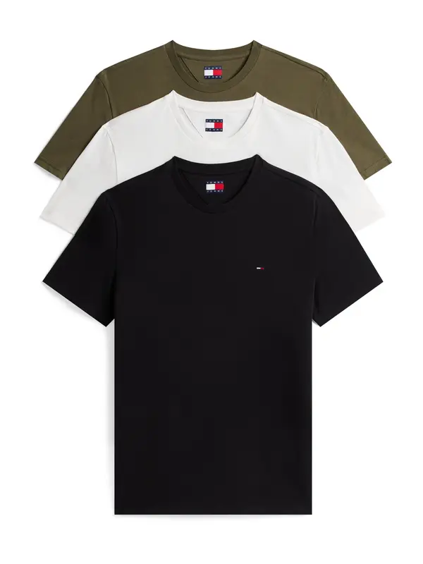 Tommy Jeans Tommy Jeans Majica  oliva / črna / bela