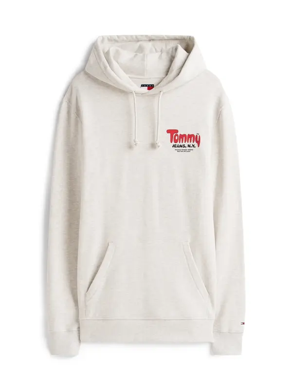 Tommy Jeans Tommy Jeans Majica  pegasto siva / rdeča / črna