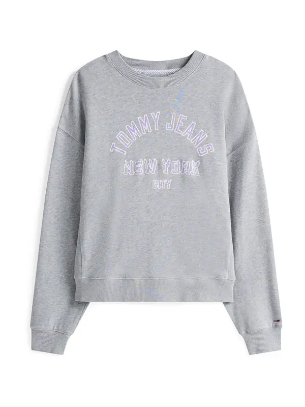 Tommy Jeans Tommy Jeans Majica  pegasto siva / sivka / bela
