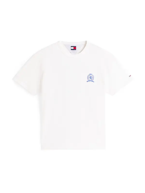 Tommy Jeans Tommy Jeans Majica 'PLAY'  ecru / modra / rdeča