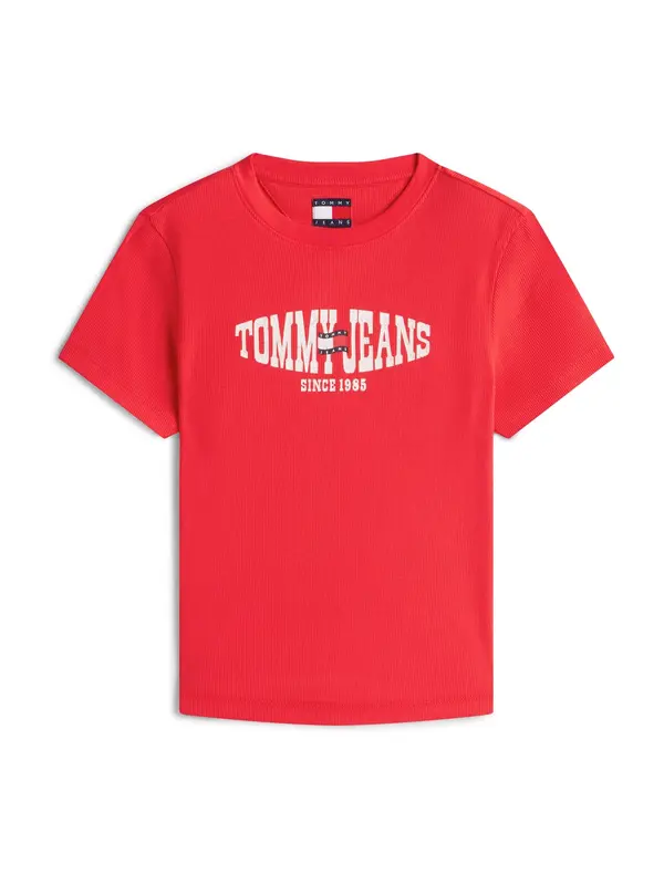 Tommy Jeans Tommy Jeans Majica  rdeča / bela