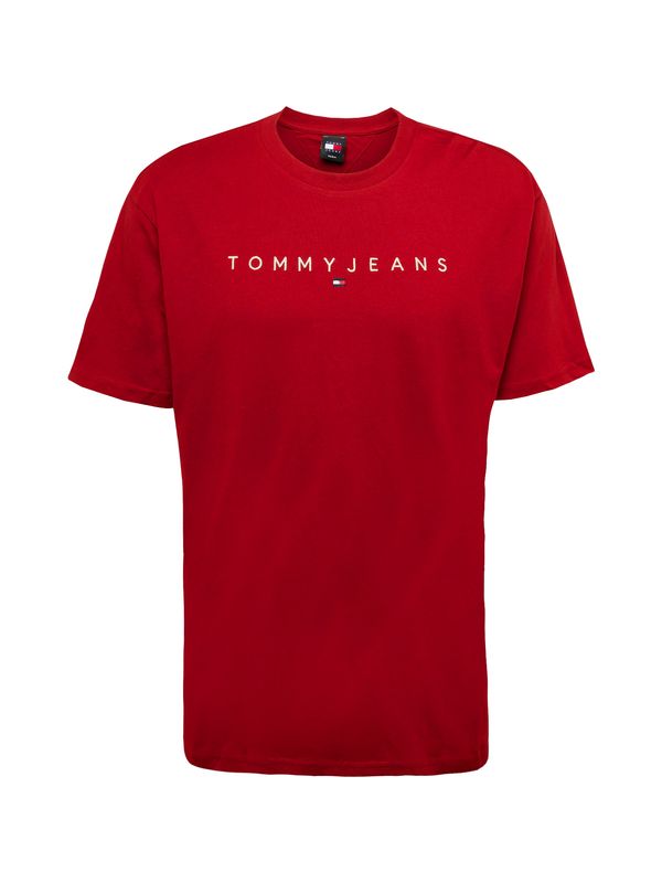 Tommy Jeans Tommy Jeans Majica  rdeča / bela