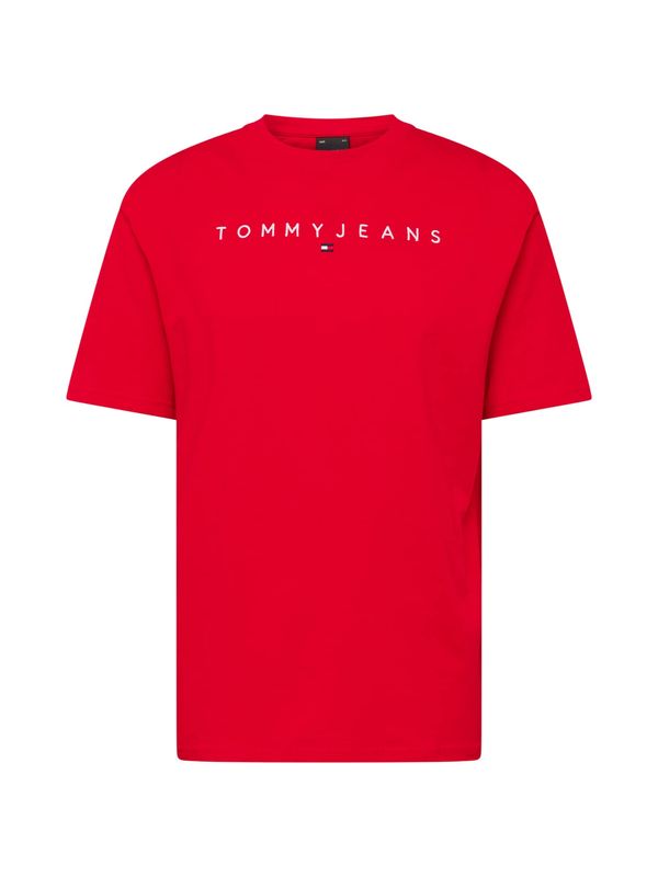 Tommy Jeans Tommy Jeans Majica  rdeča / črna / bela