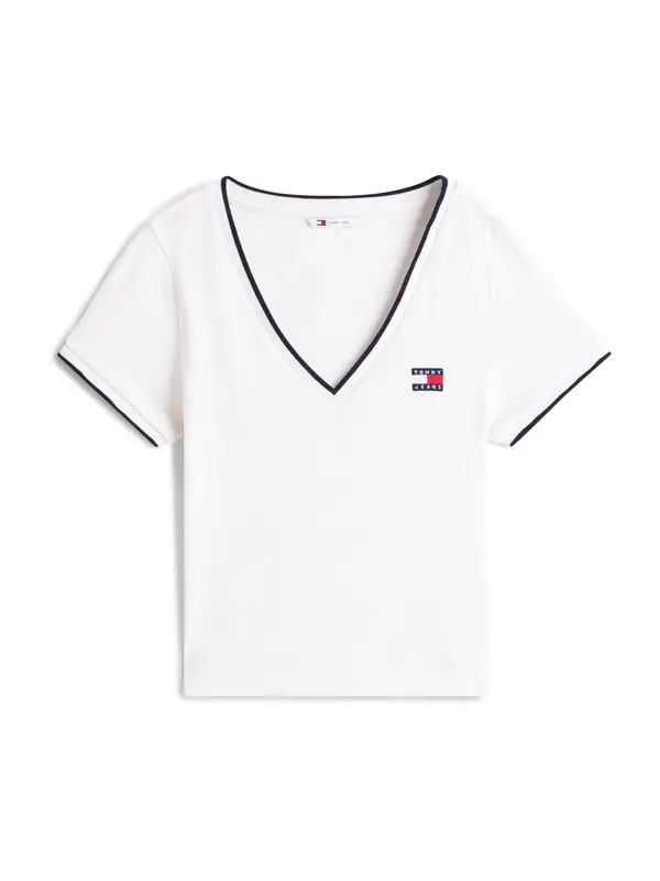 Tommy Jeans Tommy Jeans Majica  rdeča / črna / bela