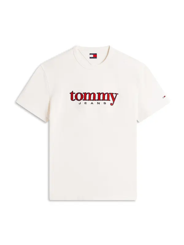 Tommy Jeans Tommy Jeans Majica  rdeča / črna / bela