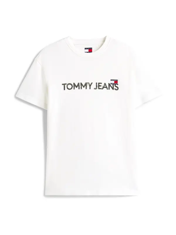 Tommy Jeans Tommy Jeans Majica  rdeča / črna / bela