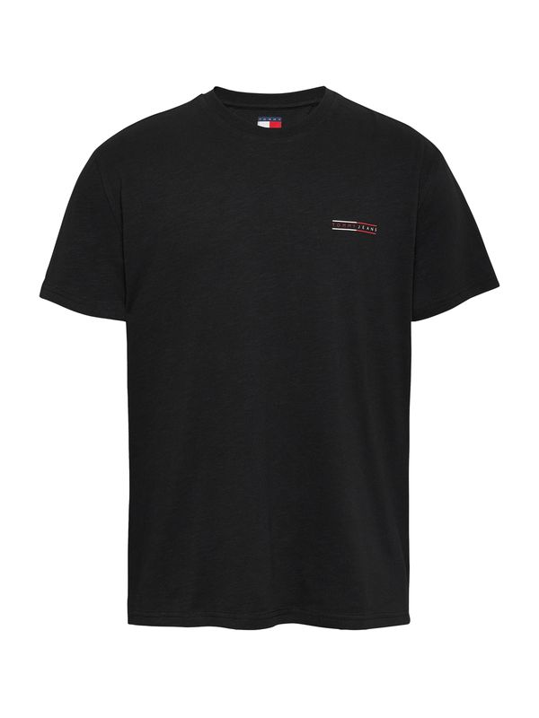 Tommy Jeans Tommy Jeans Majica  rdeča / črna / volneno bela
