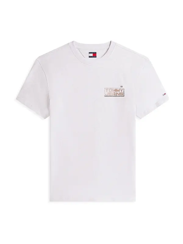 Tommy Jeans Tommy Jeans Majica  rjava / črna / bela
