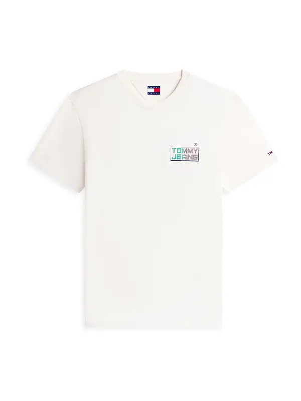 Tommy Jeans Tommy Jeans Majica  rjava / zelena / črna / bela