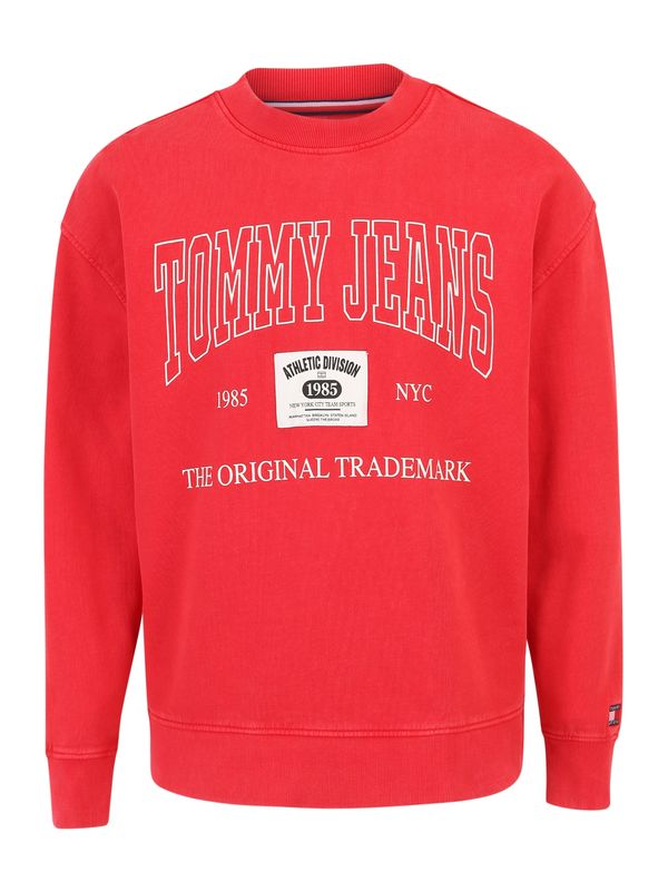 Tommy Jeans Tommy Jeans Majica  roza / živo rdeča / črna / bela