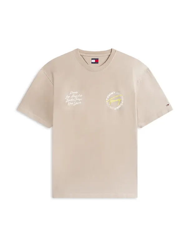 Tommy Jeans Tommy Jeans Majica  rumena / greige / bela