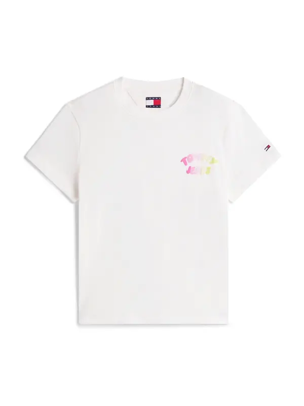 Tommy Jeans Tommy Jeans Majica  rumena / roza / bela