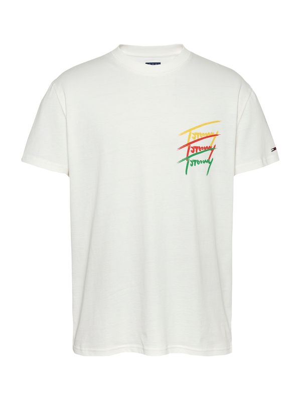 Tommy Jeans Tommy Jeans Majica  rumena / zelena / jastog / bela