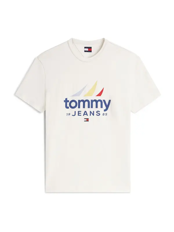 Tommy Jeans Tommy Jeans Majica 'SAILING'  kremna / temno modra / rumena / rdeča