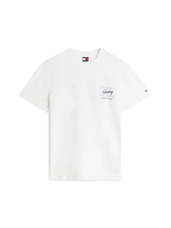 Tommy Jeans Tommy Jeans Majica 'Signature Logo Peached'  bela