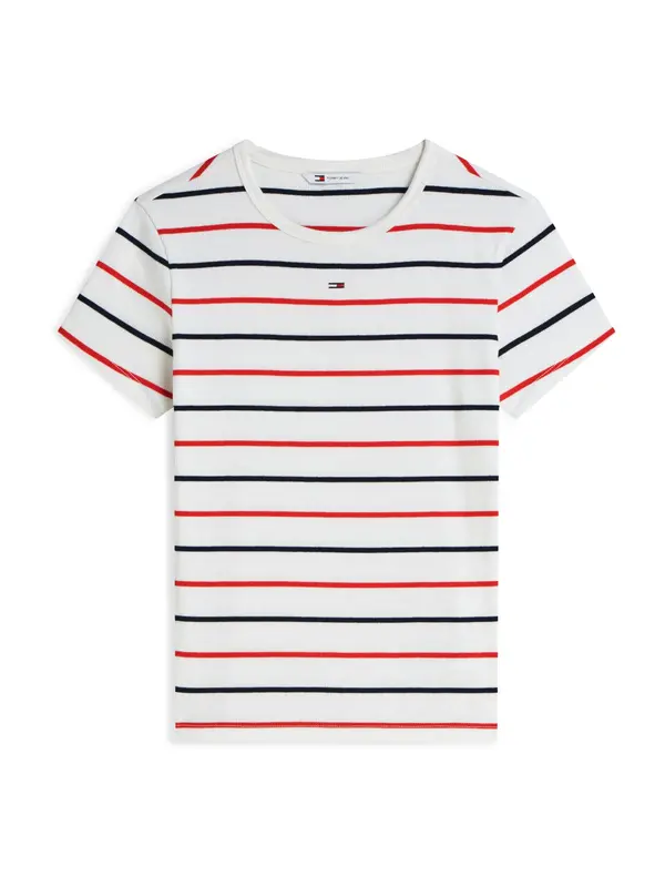 Tommy Jeans Tommy Jeans Majica 'Slim'  modra / rdeča / bela