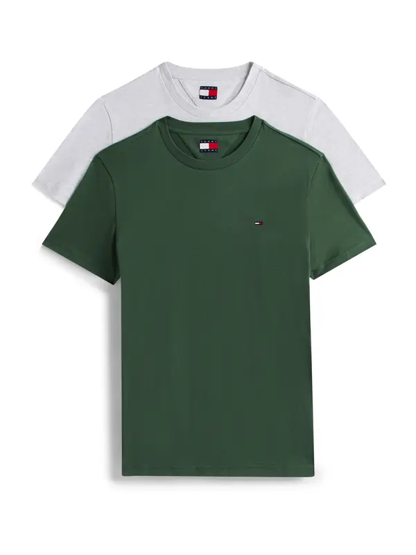 Tommy Jeans Tommy Jeans Majica  smaragd / bela