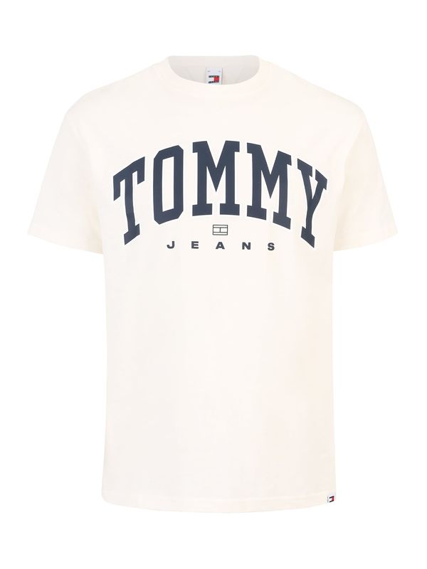 Tommy Jeans Tommy Jeans Majica  svetlo bež / marine / rdeča / bela