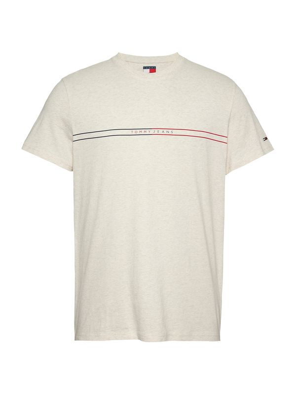 Tommy Jeans Tommy Jeans Majica  svetlo bež / rdeča / črna