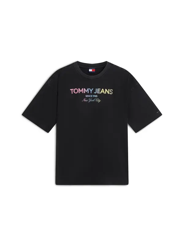 Tommy Jeans Tommy Jeans Majica  svetlo modra / pastelno rumena / roza / črna