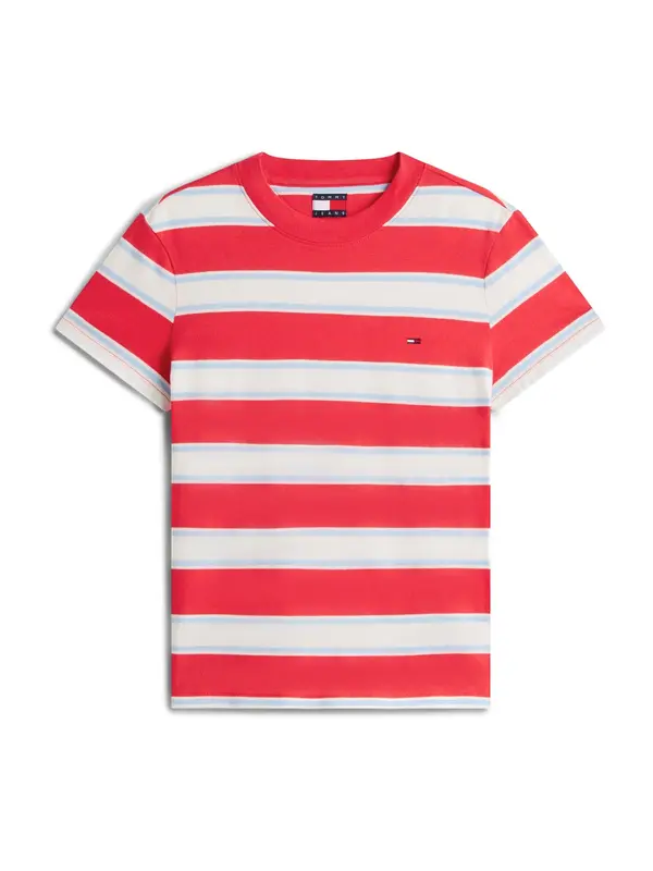 Tommy Jeans Tommy Jeans Majica  svetlo modra / rdeča / bela