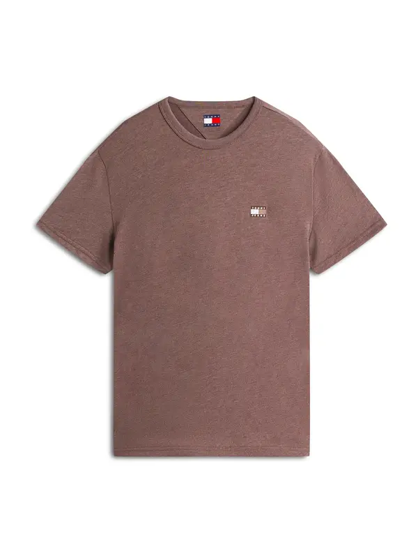Tommy Jeans Tommy Jeans Majica  temno bež / rjava / bela