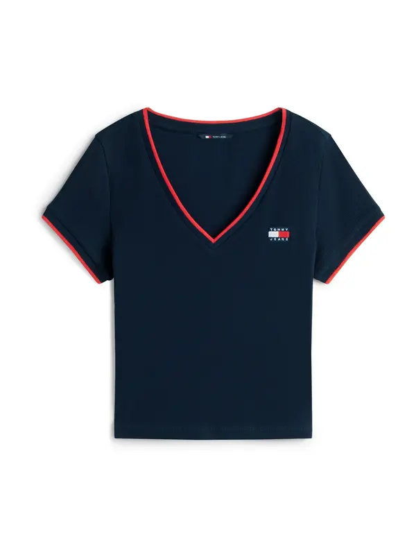 Tommy Jeans Tommy Jeans Majica  temno modra / rdeča / bela