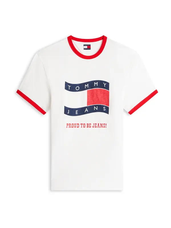 Tommy Jeans Tommy Jeans Majica  temno modra / rdeča / bela