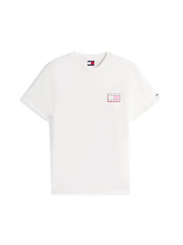 Tommy Jeans Tommy Jeans Majica  temno modra / roza / roza / bela