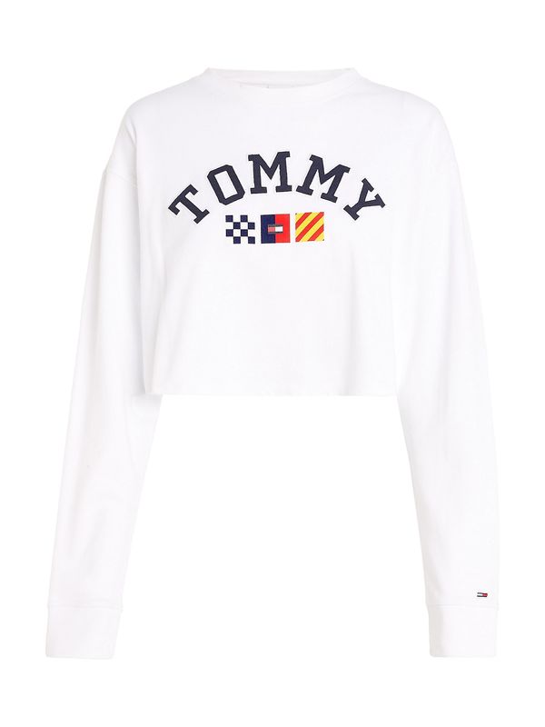 Tommy Jeans Tommy Jeans Majica  temno modra / rumena / rdeča / off-bela