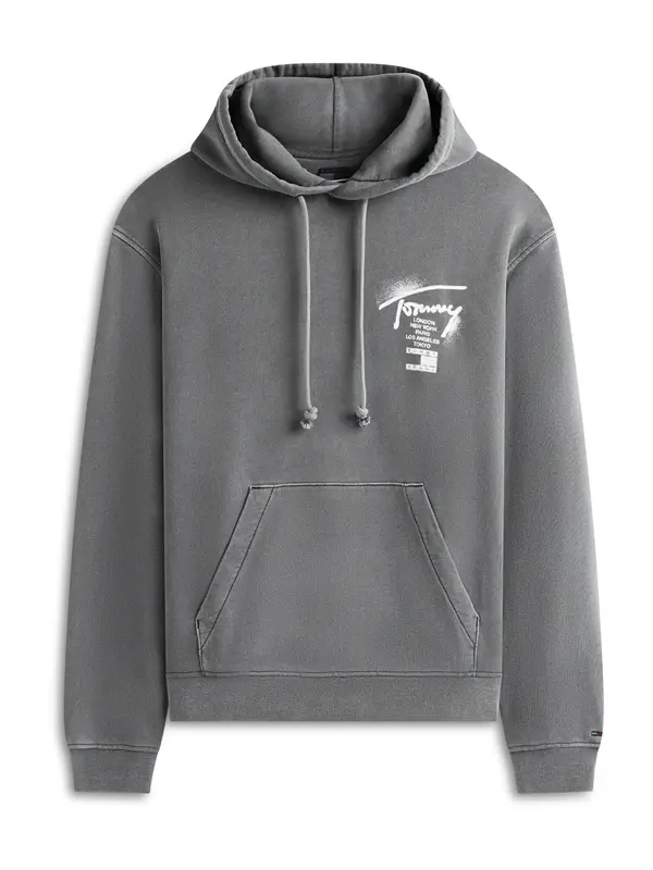 Tommy Jeans Tommy Jeans Majica  temno siva / bela