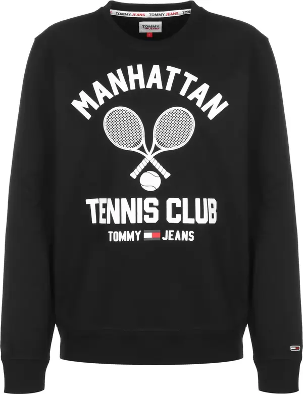 Tommy Jeans Tommy Jeans Majica 'Tennis'  rdeča / črna / bela