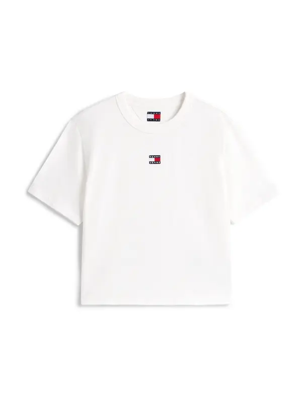 Tommy Jeans Tommy Jeans Majica 'Tommy Badge Boxy'  ecru
