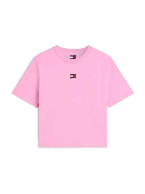 Tommy Jeans Tommy Jeans Majica 'Tommy Badge Boxy'  roza