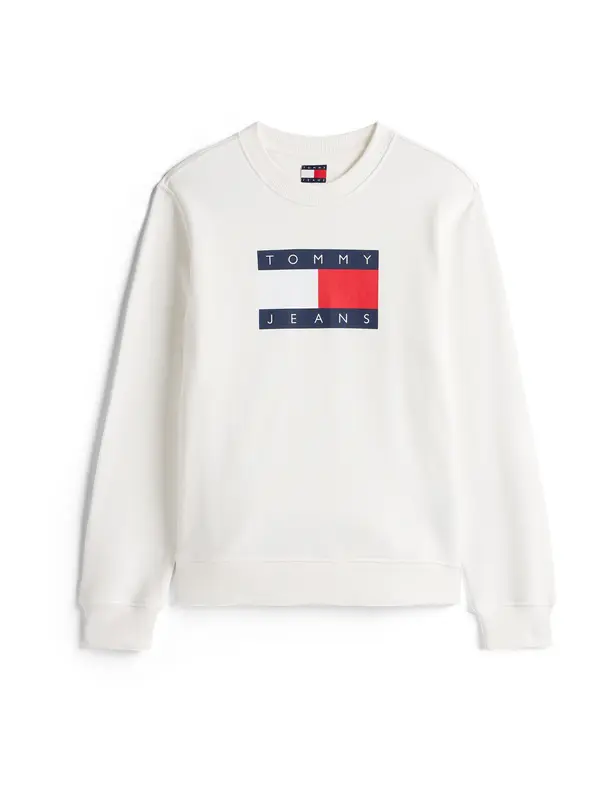 Tommy Jeans Tommy Jeans Majica 'Tommy Flag'  mornarska / rdeča / bela
