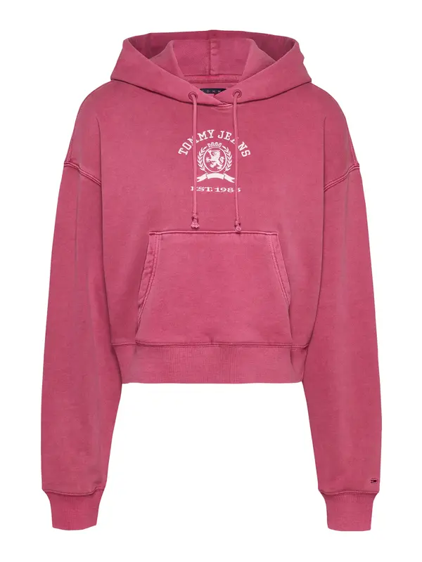 Tommy Jeans Tommy Jeans Majica 'VARSITY'  burgund / bela