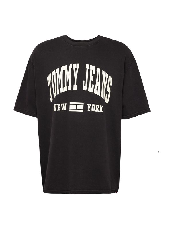 Tommy Jeans Tommy Jeans Majica 'VARSITY'  črna / bela