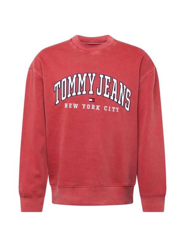 Tommy Jeans Tommy Jeans Majica 'VARSITY'  mornarska / rdeča / bela