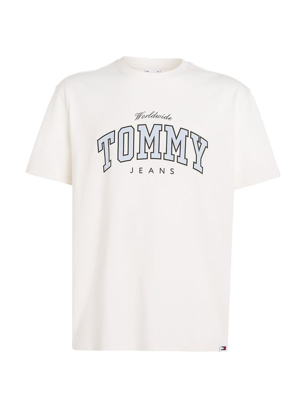 Tommy Jeans Tommy Jeans Majica 'Varsity'  svetlo modra / črna / bela