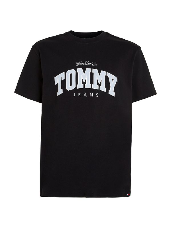 Tommy Jeans Tommy Jeans Majica 'Varsity'  svetlo modra / rdeča / črna / bela