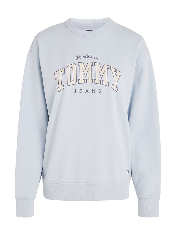 Tommy Jeans Tommy Jeans Majica 'Varsity'  svetlo modra / temno modra / bela