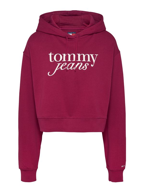 Tommy Jeans Tommy Jeans Majica  vinsko rdeča / bela