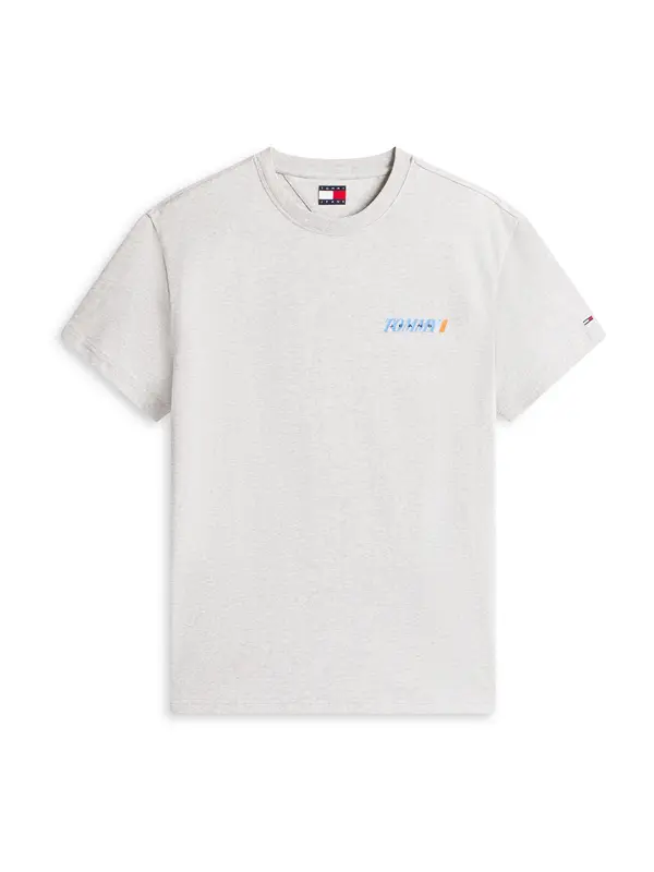 Tommy Jeans Tommy Jeans Majica 'VINTAGE'  azur / pegasto siva / oranžna / črna