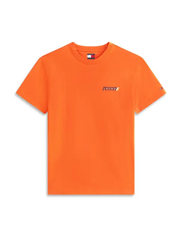 Tommy Jeans Tommy Jeans Majica 'VINTAGE'  mornarska / oranžna / mandarina / bela