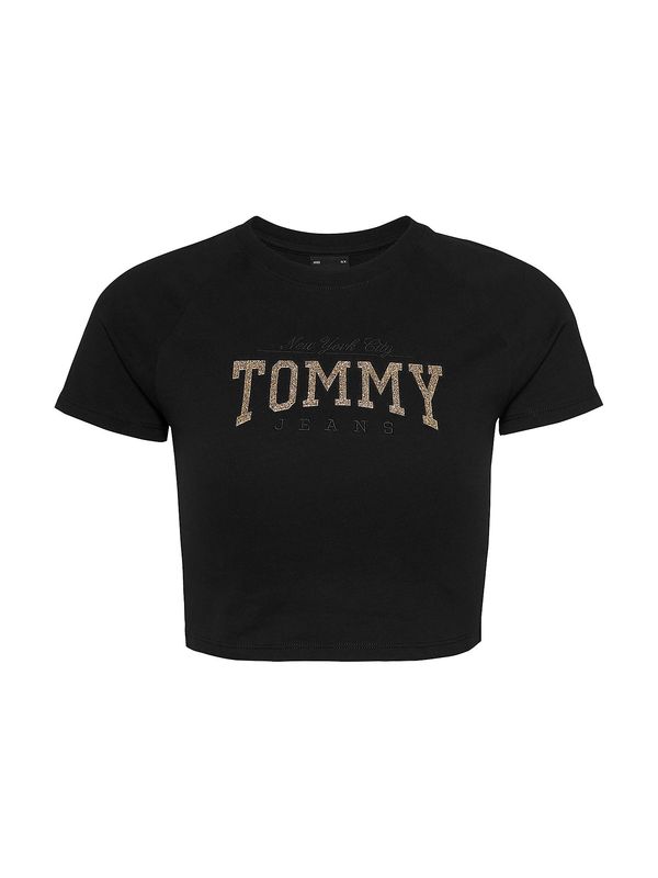 Tommy Jeans Tommy Jeans Majica  zlata / črna