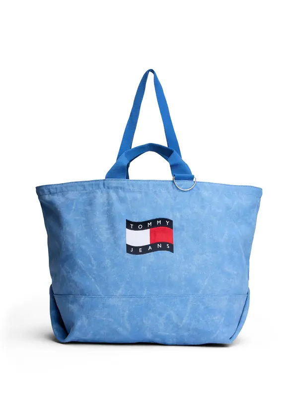 Tommy Jeans Tommy Jeans Nakupovalna torba  moder denim / rdeča / črna / bela