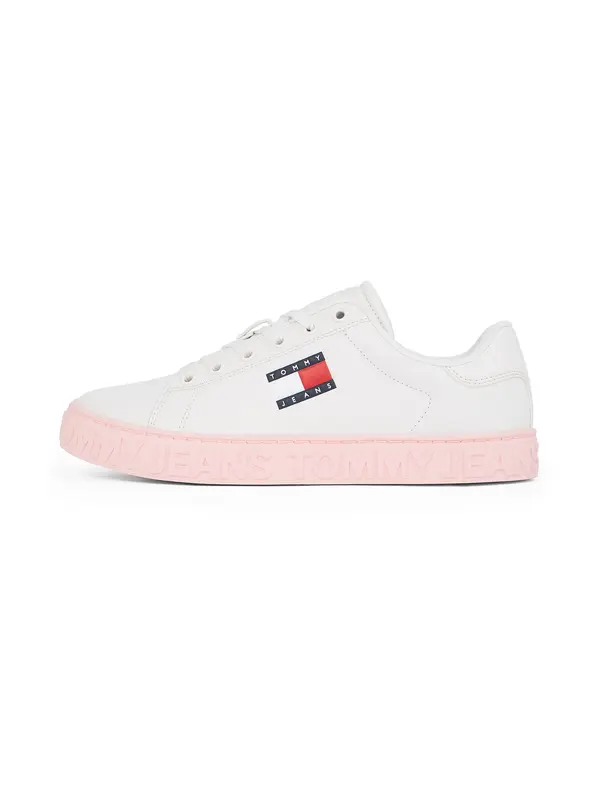 Tommy Jeans Tommy Jeans Nizke superge 'Essential'  ecru / mornarska / rdeča
