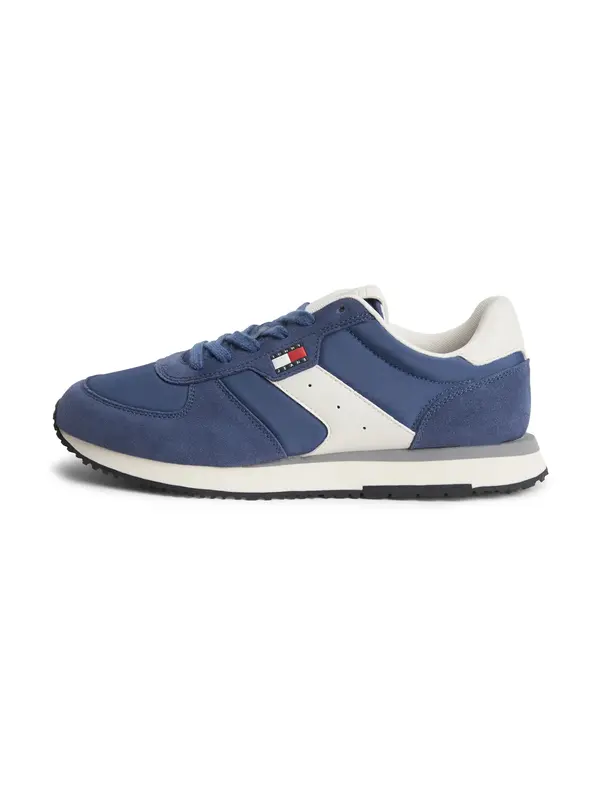 Tommy Jeans Tommy Jeans Nizke superge 'Mixed Texture'  temno modra / bela